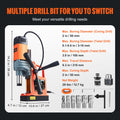 SucceBuy 1300W 1400W 2" Electric Drilling Machine Magnetic Drill Press Boring Diameter Power Drill 810 PRM Drill