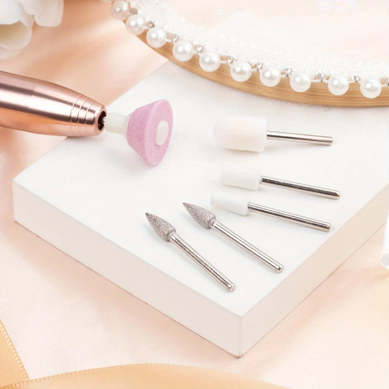 6 In 1 Portable Electric Nail Drill Kit, Manicure Polish Remover, Professional Nail File Pen Tool