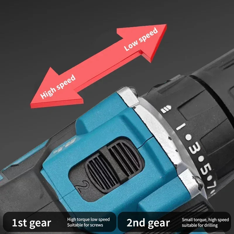 Makita Original DDF487 Cordless Driver Drill 18V Brushless Electric Impact Screwdriver Rechargeable Power Tool (ony tool)
