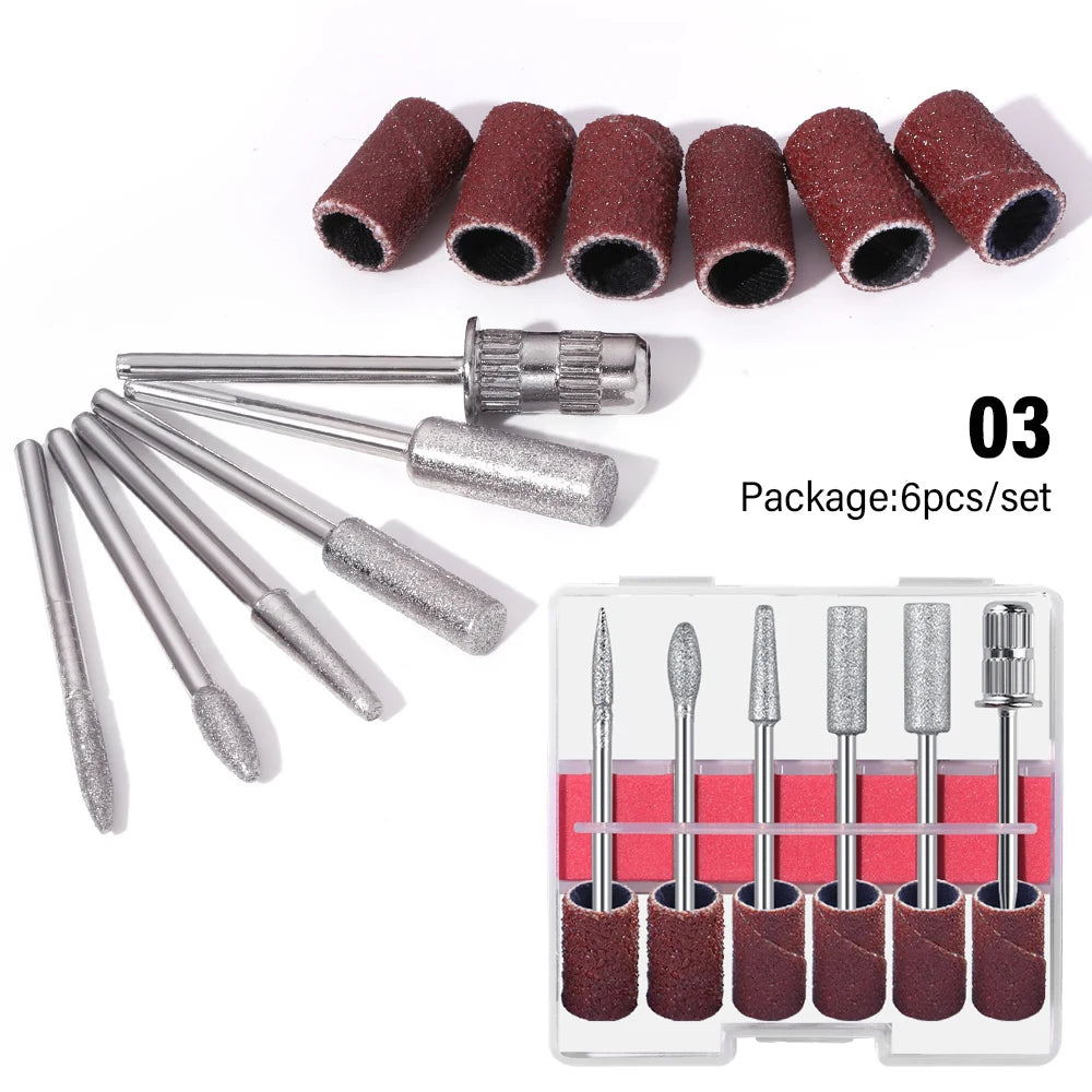 6 In 1 Portable Electric Nail Drill Kit, Manicure Polish Remover, Professional Nail File Pen Tool