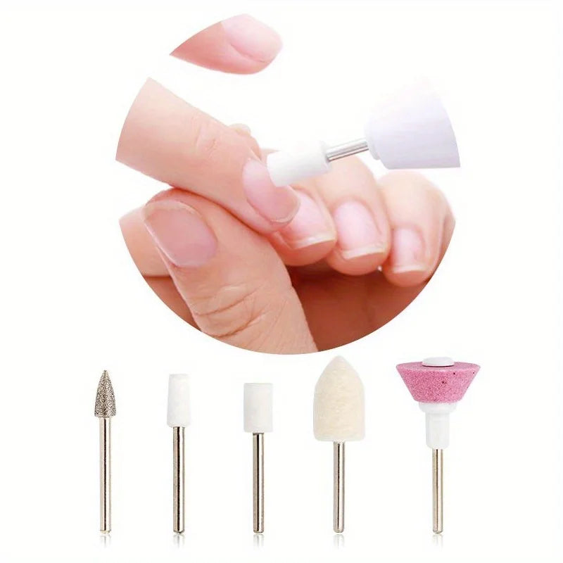 6 In 1 Portable Electric Nail Drill Kit, Manicure Polish Remover, Professional Nail File Pen Tool