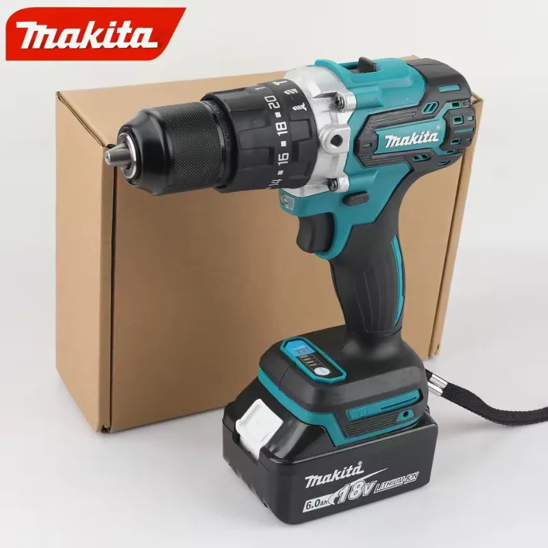 Makita DDF487 18V Cordless Brushless Electric Drill Driver Compact High Torque LXT Electric Variable Speed Brushless Motor Tool