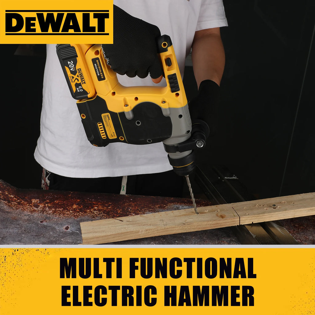 DEWALT DCH273 20V 6.0Ah Brushless SDS-Plus Rotary Hammer 2.1J 360° Handle Stepless Speed for Concrete Drilling