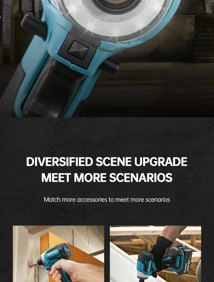 2025 Makita DTD173 bule 18v Brushless Lithium-ion Impact Driver Power Tool Multifunctional Tool, Drill Bit, Power Tool
