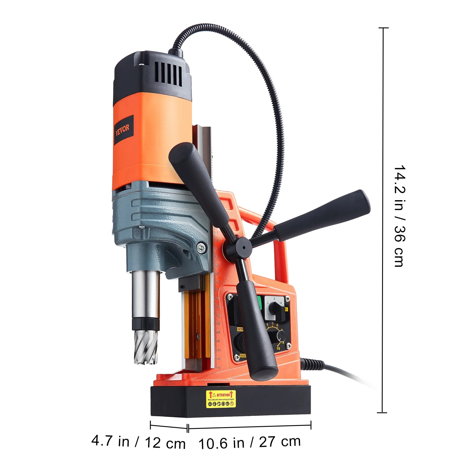 SucceBuy 1300W 1400W 2" Electric Drilling Machine Magnetic Drill Press Boring Diameter Power Drill 810 PRM Drill